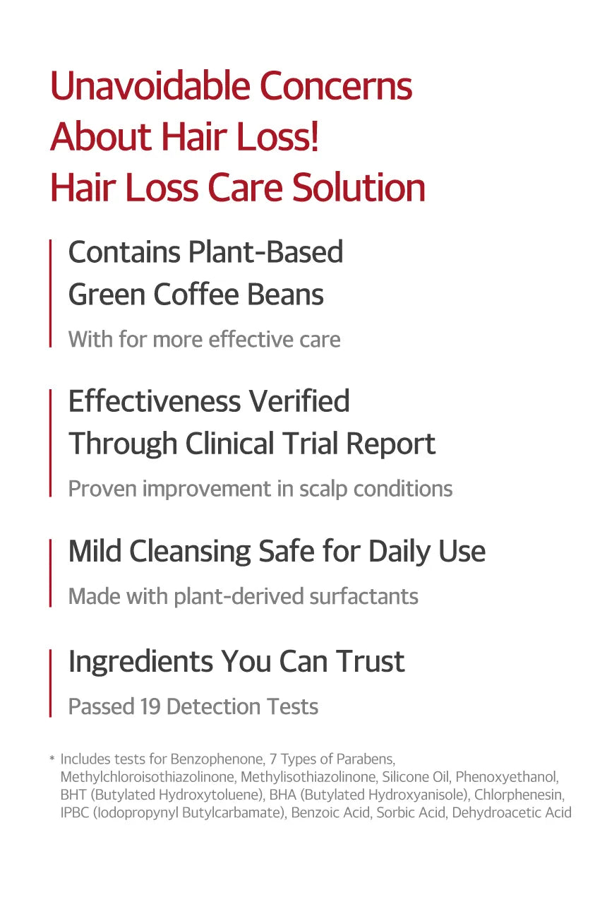 KUNDAL – Caffeine Shampoo, Cherry Blossom, 500ml (Hairloss)