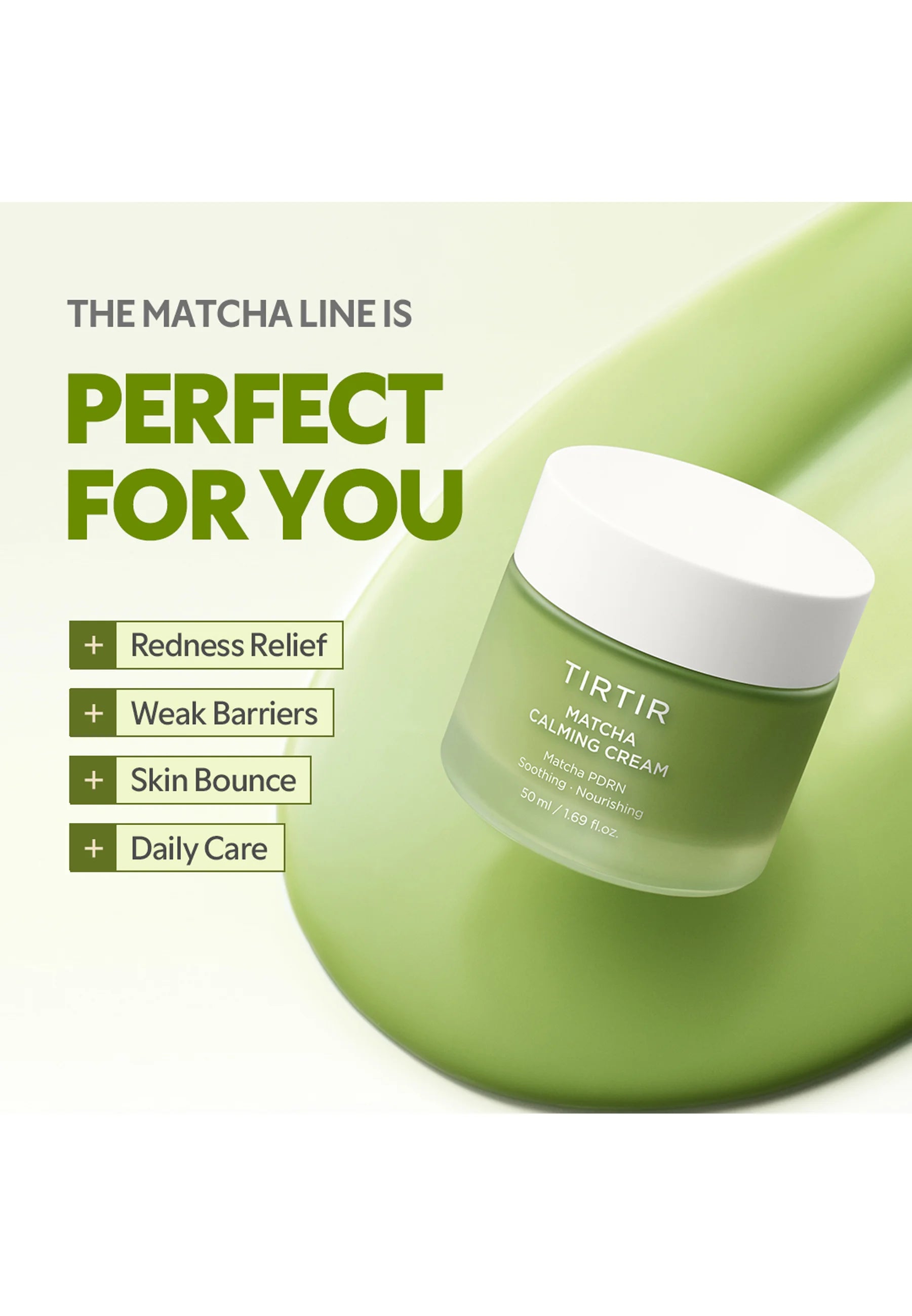 TIRTIR - Matcha Calming Cream - 50ml