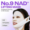 Numbuzin – No. 9 NAD+ BIO Lifting-sil Full Face Mask Set, 4 pieces