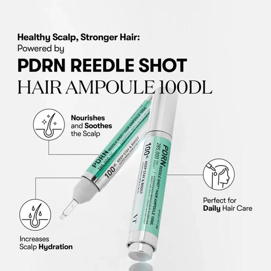 VT Cosmetics – PDRN Reedle Shot Hair Ampoule 100dL – 15ml