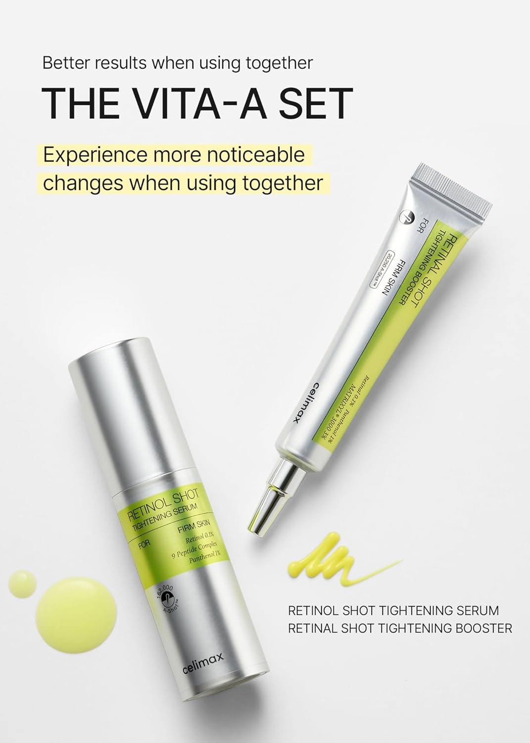 Celimax - The Vita-A Set (Duo set Retinol Serum + Retinal Booster)