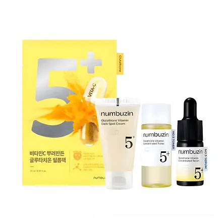 Numbuzin – No.5 Glutathione Vitamin Trial Kit for Brightening