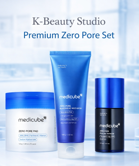 Medicube ZERO PORE Premium Set + FREE COSMETIC BAG 💜