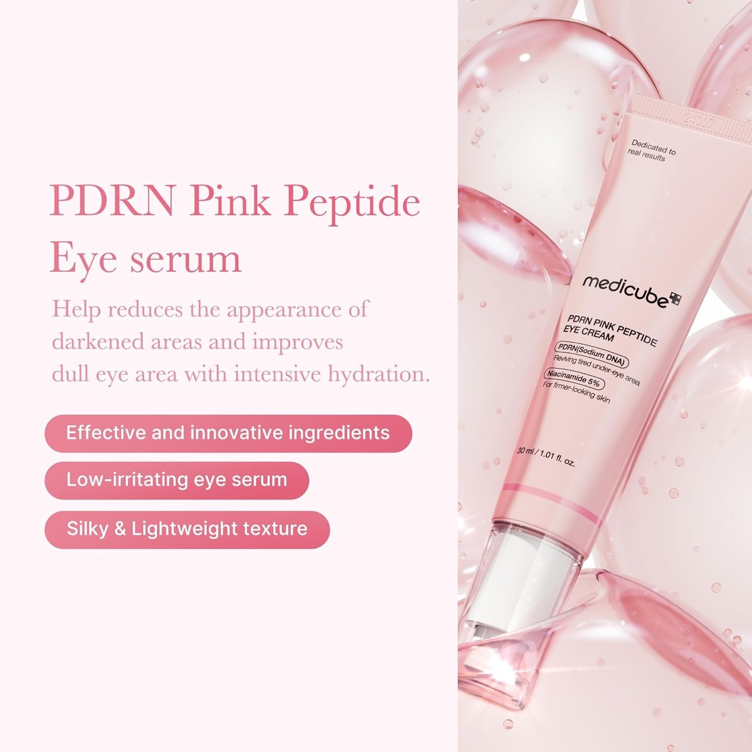 Medicube PDRN Pink Peptide Augencreme - 30ml