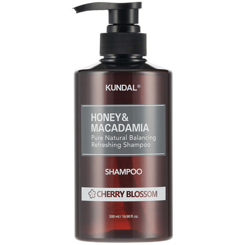 KUNDAL – Honey & Macadamia Nature Shampoo, Cherry Blossom, 500ml